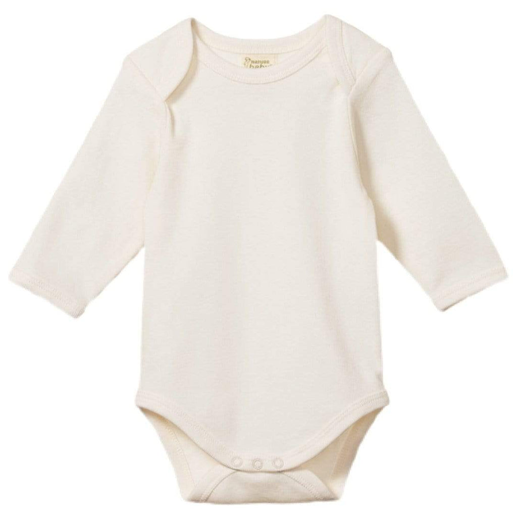 Nature Baby Newborn to 2Yr Newborn Long Sleeved Bodysuit, Cotton  - Natural