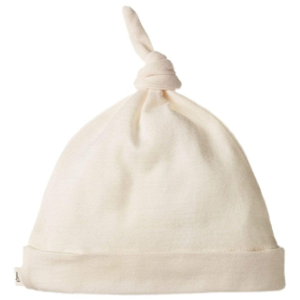 Nature Baby Newborn to 6 -12M Cotton Knotted Beanie - Natural