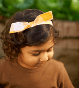 Nature Baby Small to Medium Small Bow Head Band Gingham