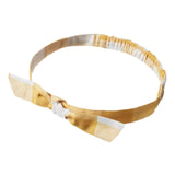 Nature Baby Small to Medium Small / Honey Check Small Bow Head Band Gingham
