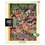 New York Puzzle Company 12 Plus 1000 Pc Puzzle - Day at the Zoo