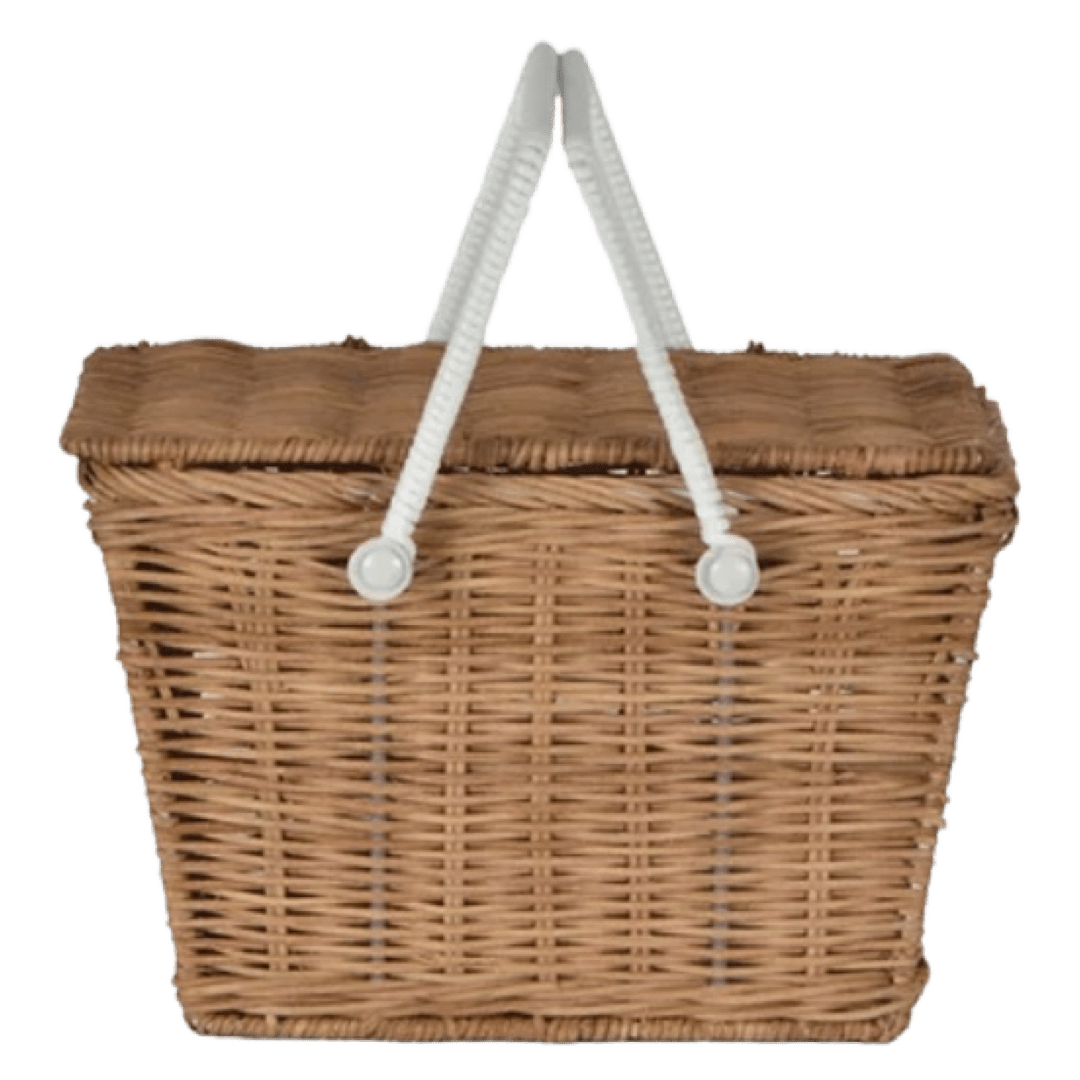 Olli Ella 18 Mths Plus Piki Rattan Basket - Natural