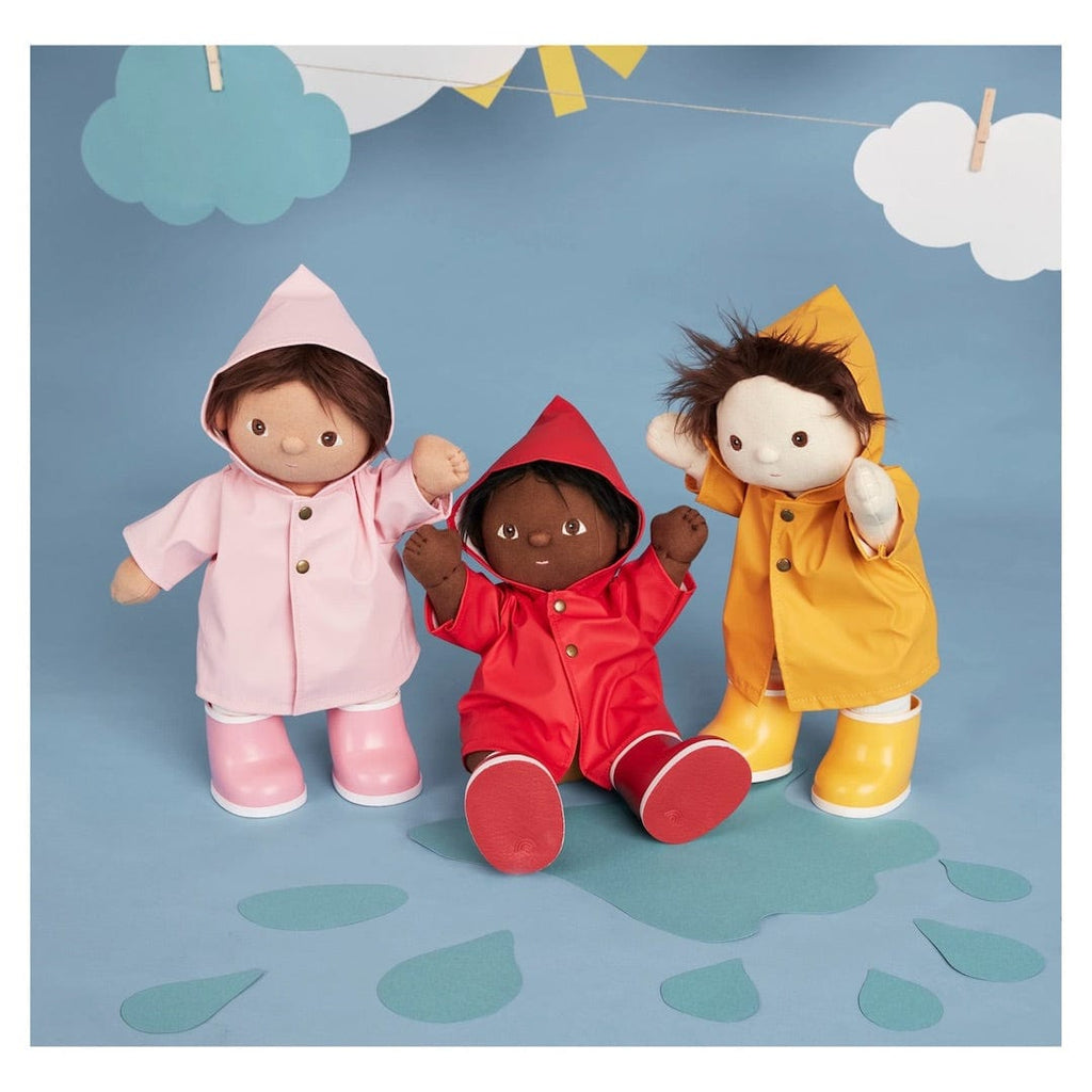 Olli Ella 3 Plus Dinkum Doll Rainy Play Set - Red