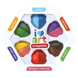 Ooly 3 Plus I Heart Erasable Crayons