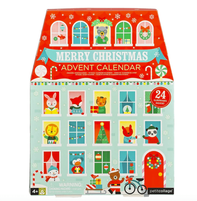 Petit Collage 4 Plus Advent Calendar - Merry Christmas