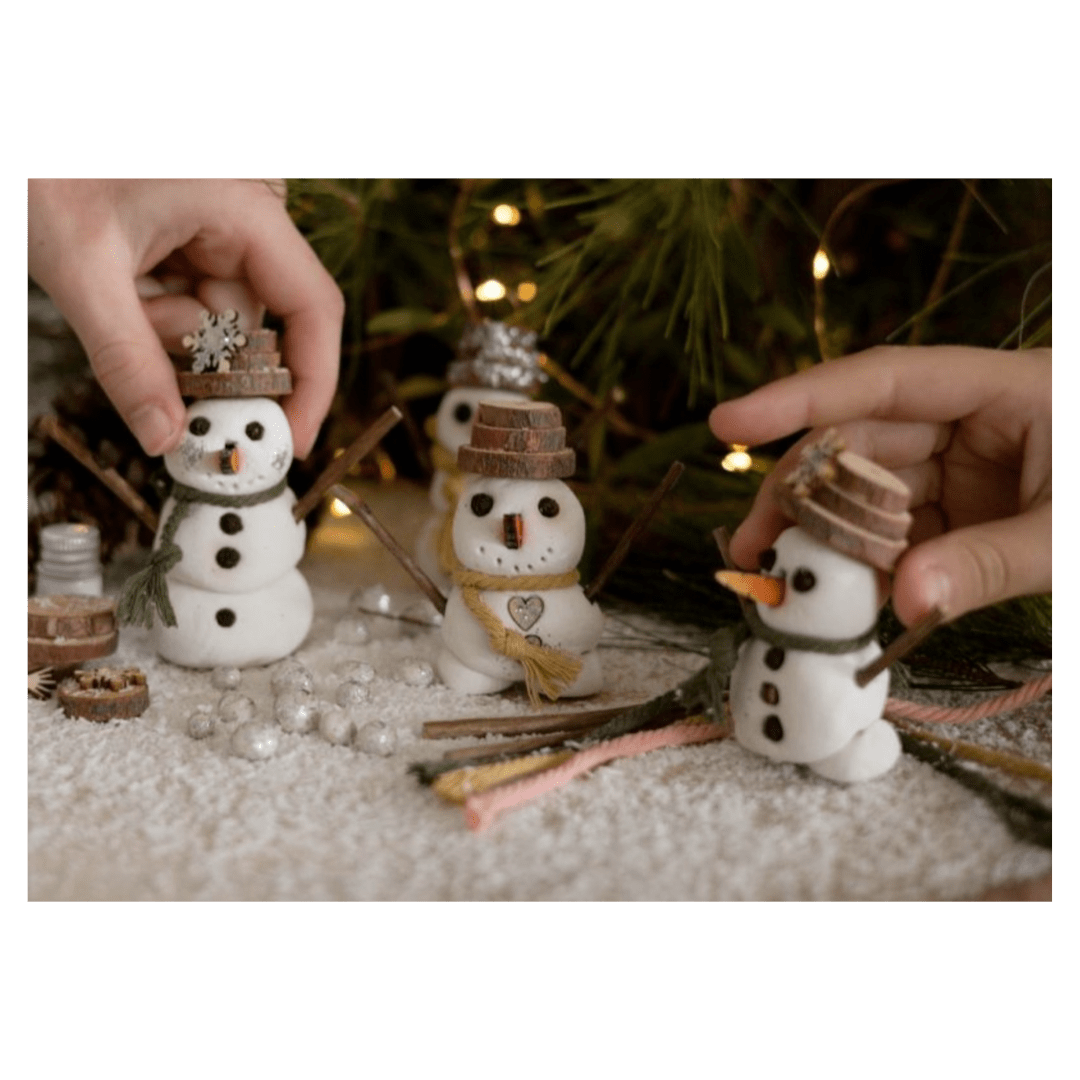Poppy & Daisy 4 Plus Do It Yourself Clay Snowmen