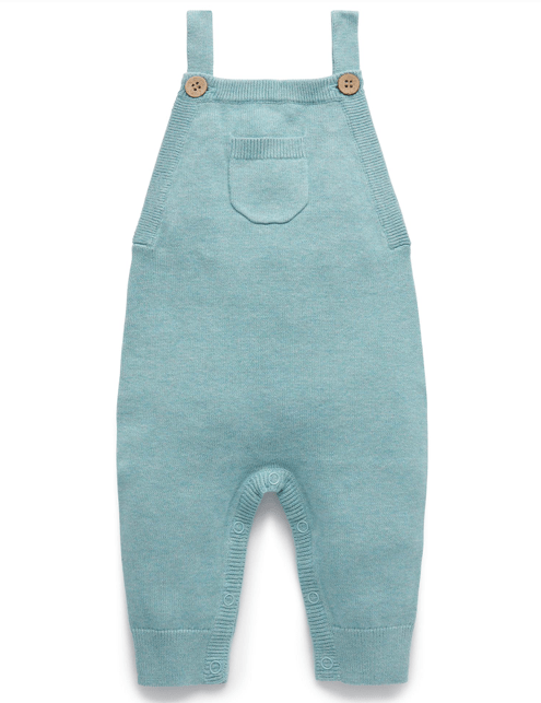 Pure Baby 0-3 Months to 1 Yr 000 Knitted Overall - Sage Melange