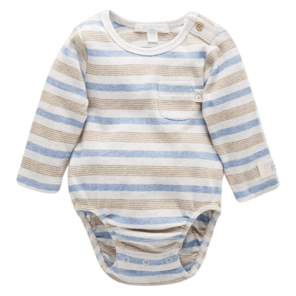 Pure Baby 0-3 Months to 2 Yrs Arctic Stripe Bodysuit
