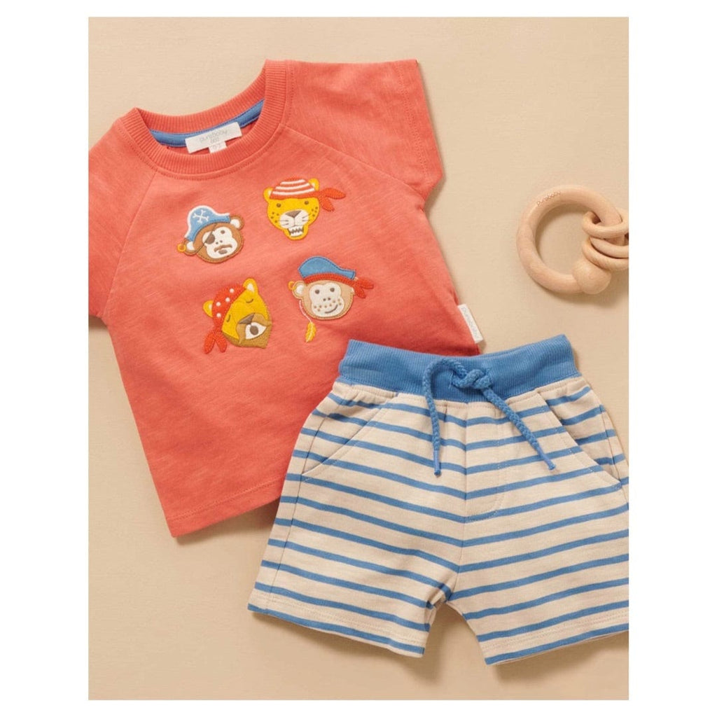 Pure Baby 0-3 Months to 5 Years Pirate Set - Atlantic Stripe