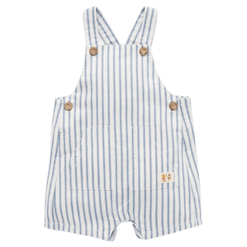 Pure Baby 0-3 Months to 5 Years Striped Overalls - Nautical Stripe
