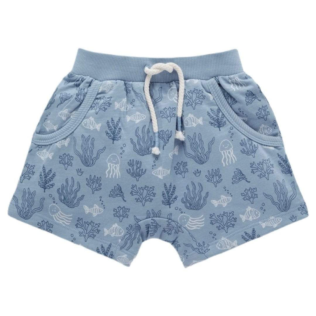 Pure Baby 0 to 5 Slouchy Shorts - In the Deep
