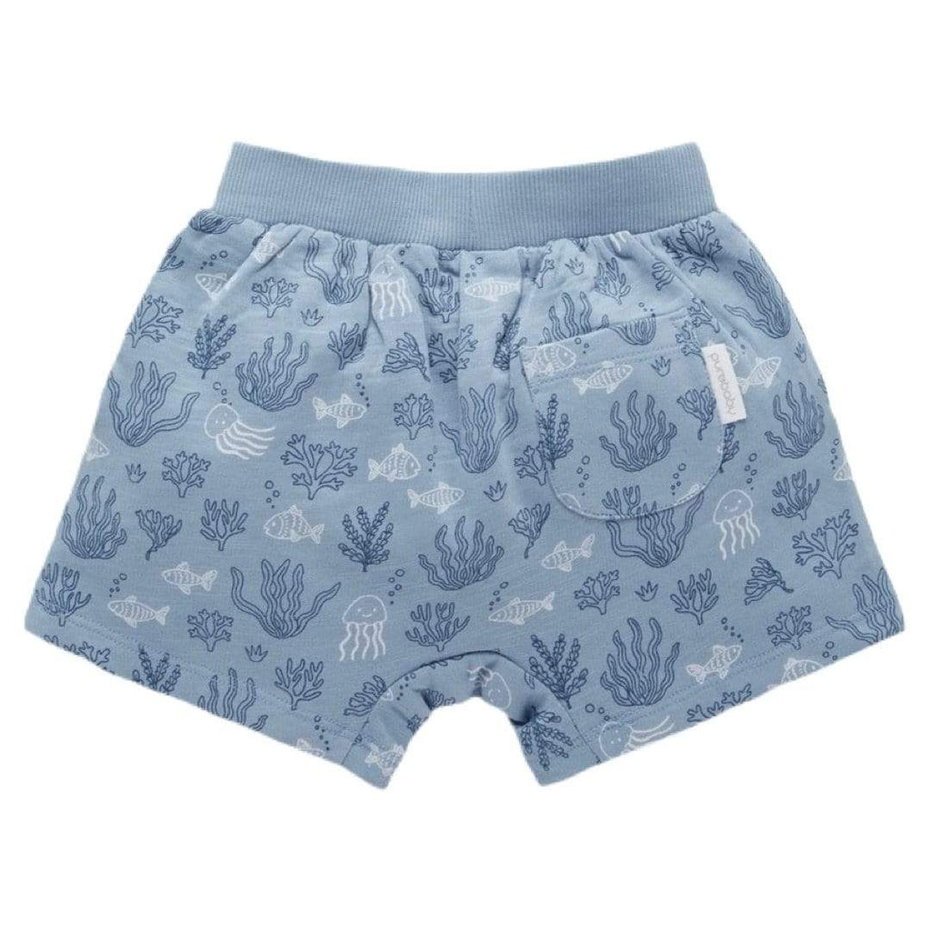Pure Baby 0 to 5 Slouchy Shorts - In the Deep