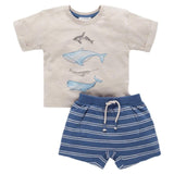 Pure Baby 0 to 5 Whale Pod Set  - Deep Sea Stripe