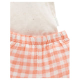 Pure Baby 2 to 5 Years Monkey Set - Papaya Gingham
