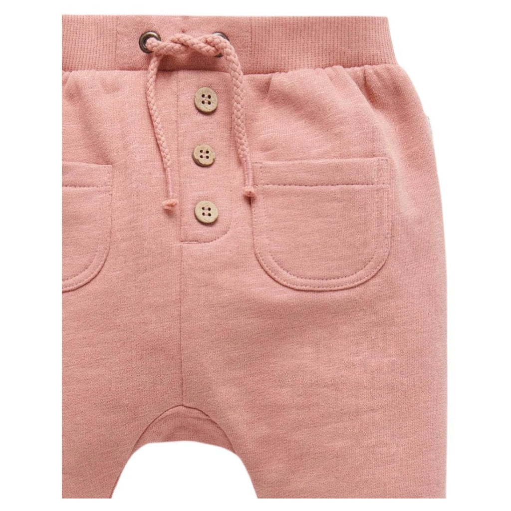 Pure Baby 6-12 Months to 5 Slouchy Track Pant - Nectarine