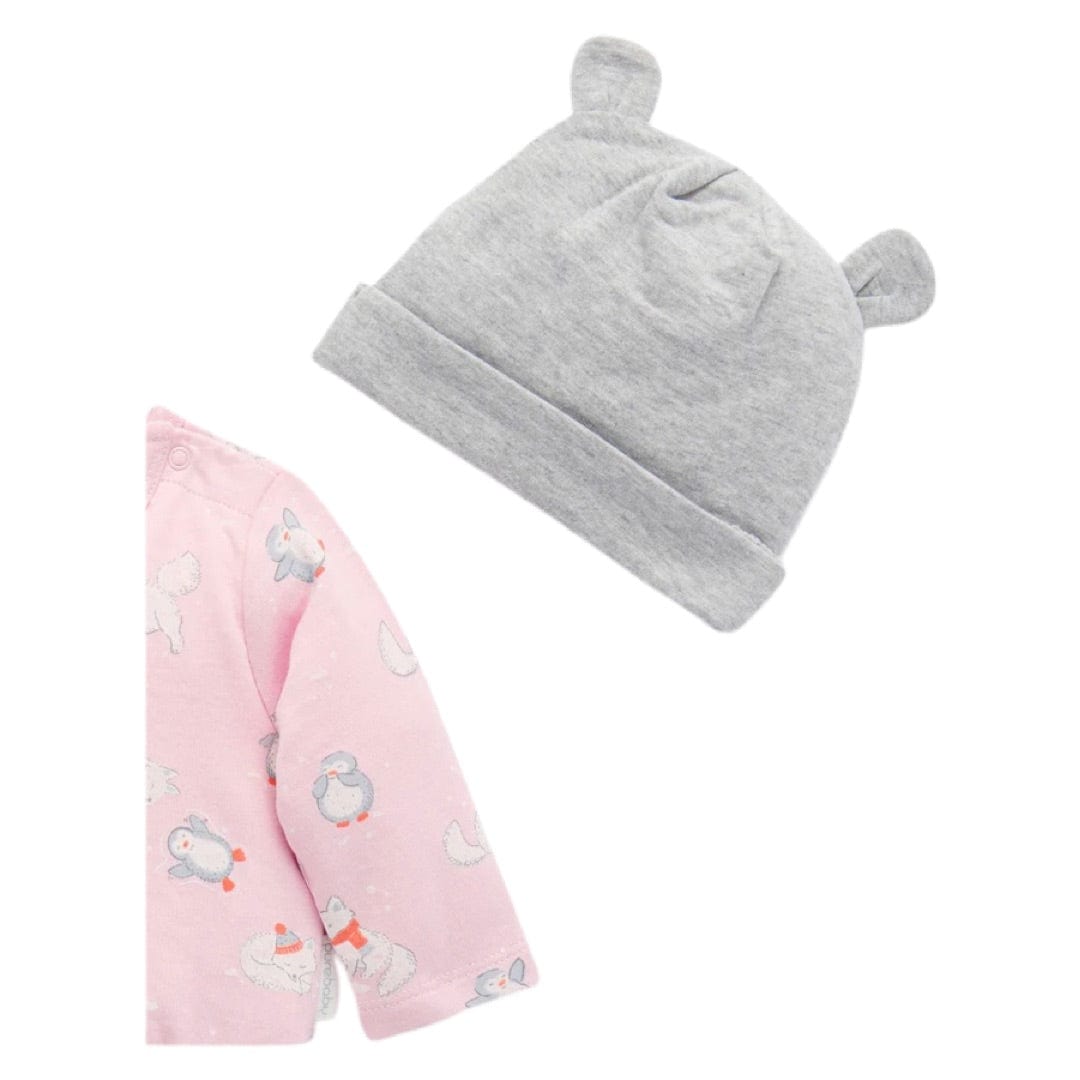 Pure Baby Newborn to 2Yr 3 Piece Gift Set - Frolicking Foxes