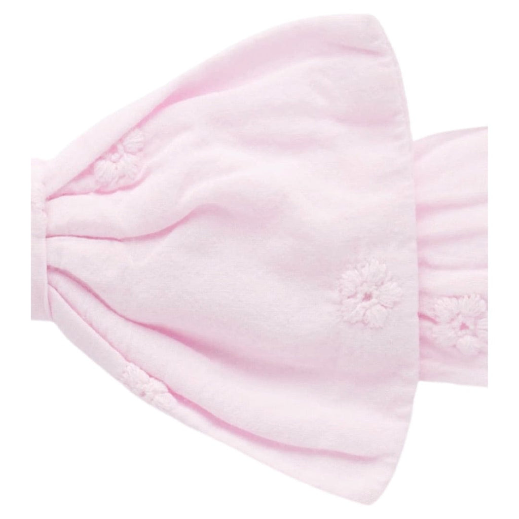 Pure Baby XS/SM to MD/LG Bow Headband - Frangipani Broderie