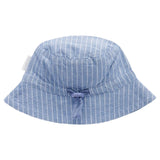 Pure Baby XS to Medium Linen Blend Sunhat - Waves Stripe