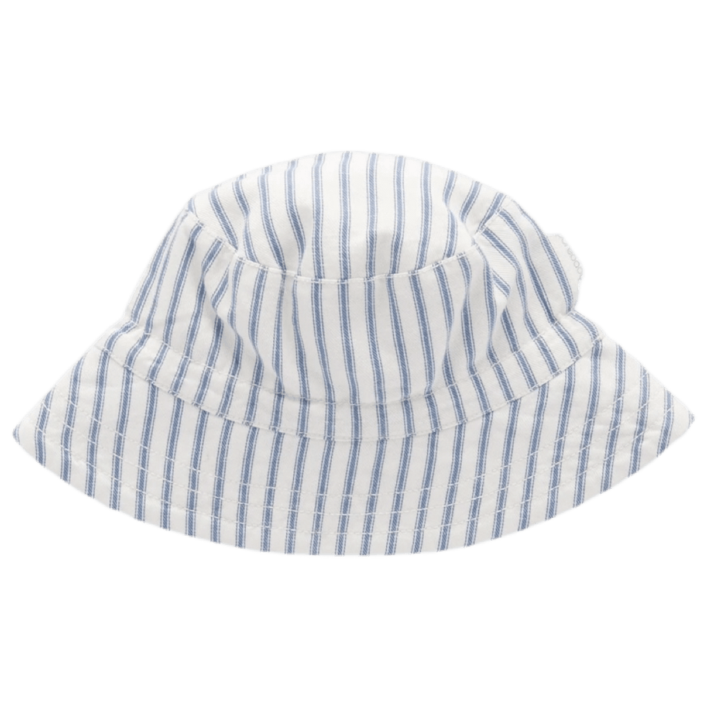 Pure Baby XSmall to Large Striped Bucket Hat - Nautical Stripe