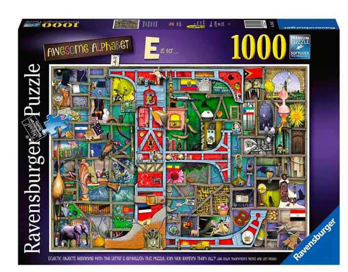 Ravensburger 12 Plus 1000 Pc Puzzle - Awesome Alphabet E