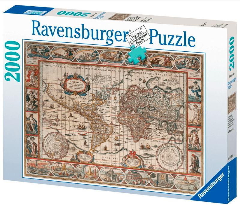 Ravensburger 14 Plus 2000 Pc Puzzle - Map of the World from 1650