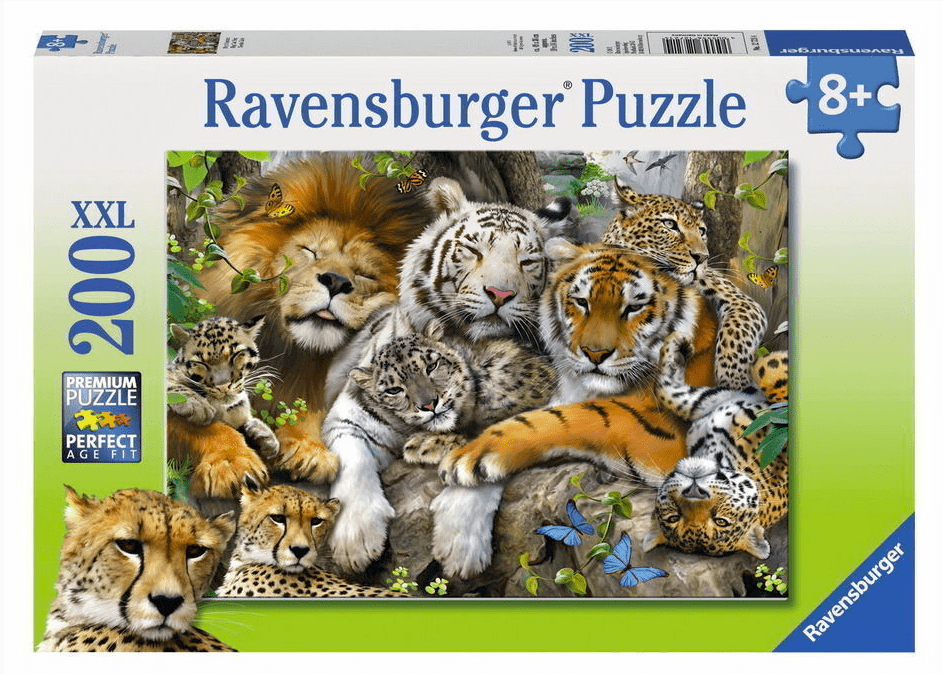 Ravensburger 8 Plus 200 Pc Puzzle - Big Cat Nap