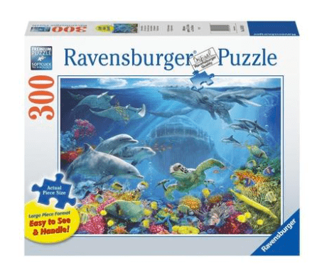 Ravensburger 8 Plus 300 Pc Large Format Puzzle - Life Underwater