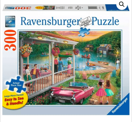 Ravensburger 8 Plus 300 Pc Puzzle - Large Format - Summer at the Lake
