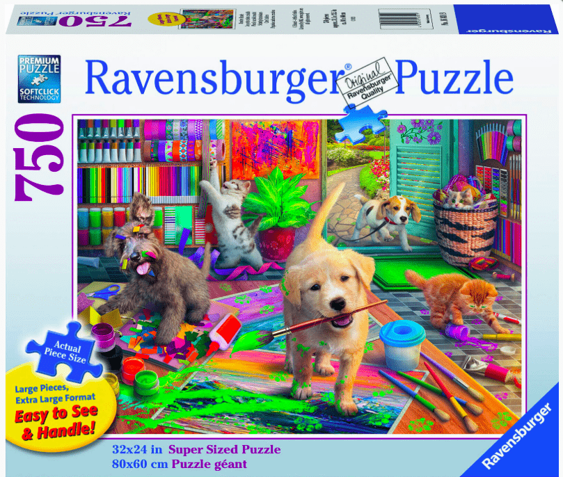 Ravensburger 8 Plus 750 Pc - Large Format Puzzle - Cute Crafters