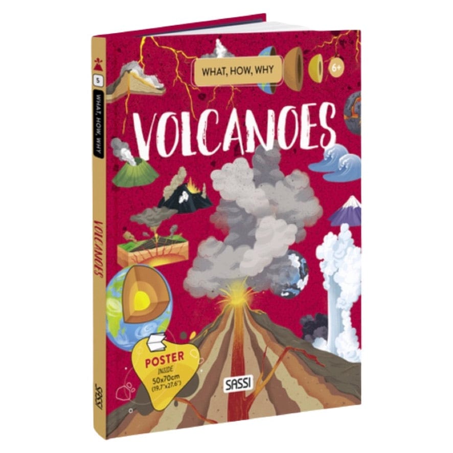 Sassi 6 Plus Ultimate Atlas: 500 Pc Puzzle, Book & Quiz Set - Volcanoes
