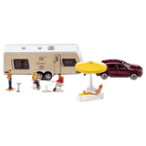 Siku 3 Plus Car with Caravan Play Set