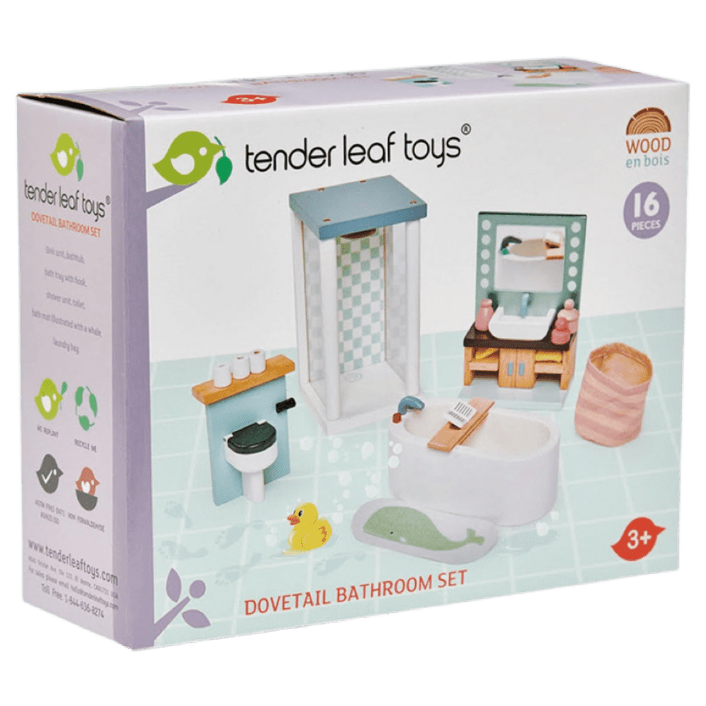 Tender Leaf Toys 3 Plus Dovetail Bathroom Set