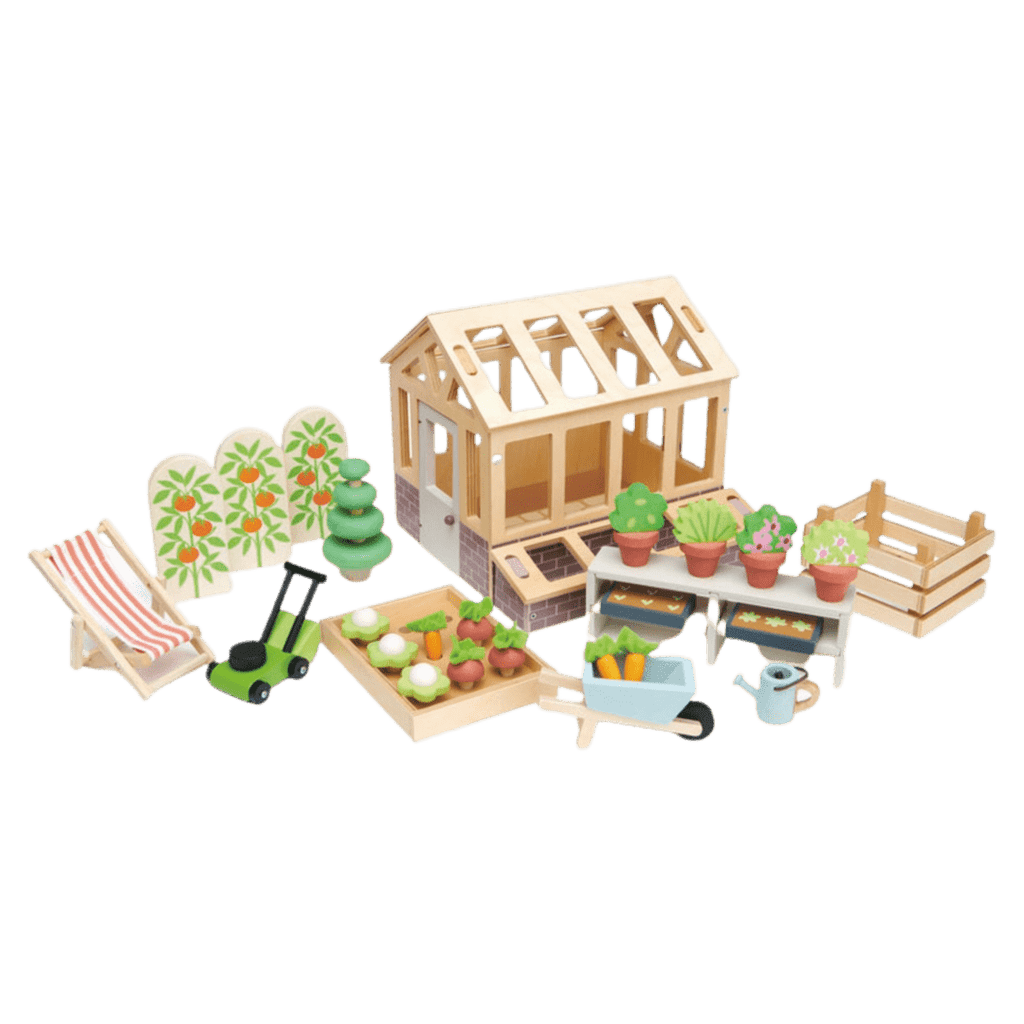 Tender Leaf Toys 3 Plus Greenhouse and Garden Set