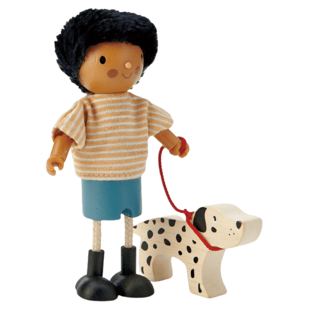 Tender Leaf Toys 3 Plus Wooden Doll Set - Mr Forrester & His Dog