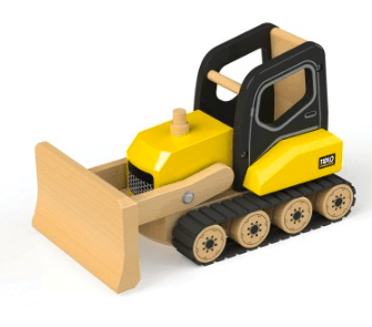 Tidlo 3 Plus Wooden Bulldozer