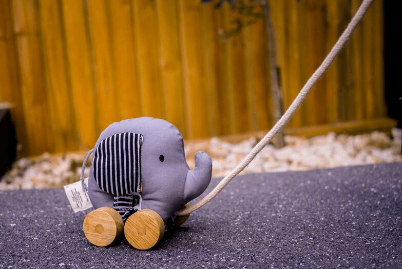 Tikiri 12 Mths to 2 Yrs Elephant Pull Toy