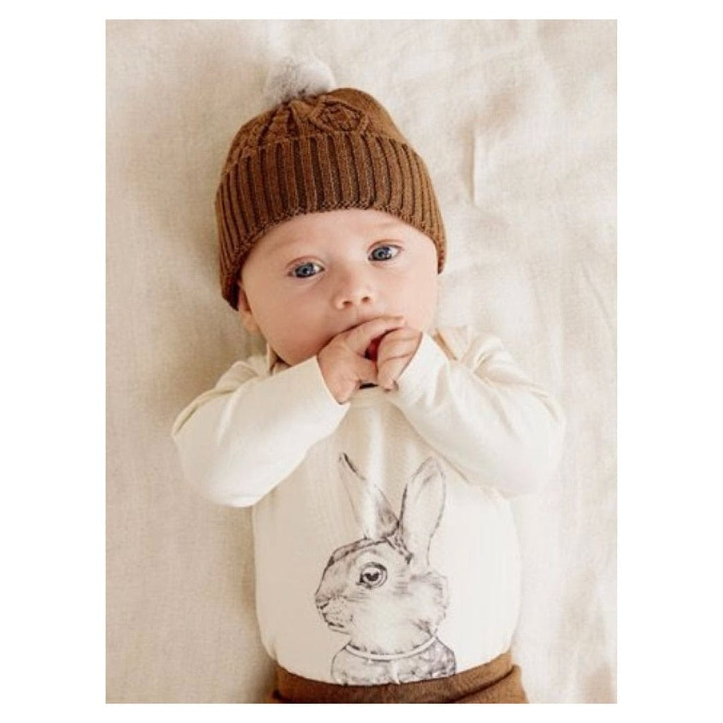 Wilson & Frenchy 0-3 Months to 1 Yr Long Sleeve Bodysuit - Bunny Rabbit