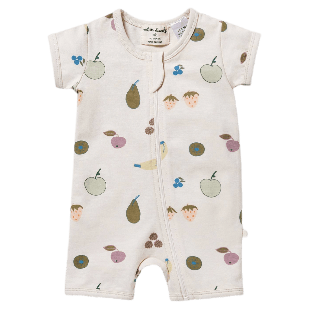 Wilson & Frenchy 0-3 Months to 12-18 Months Boyleg Zipsuit - Fruity