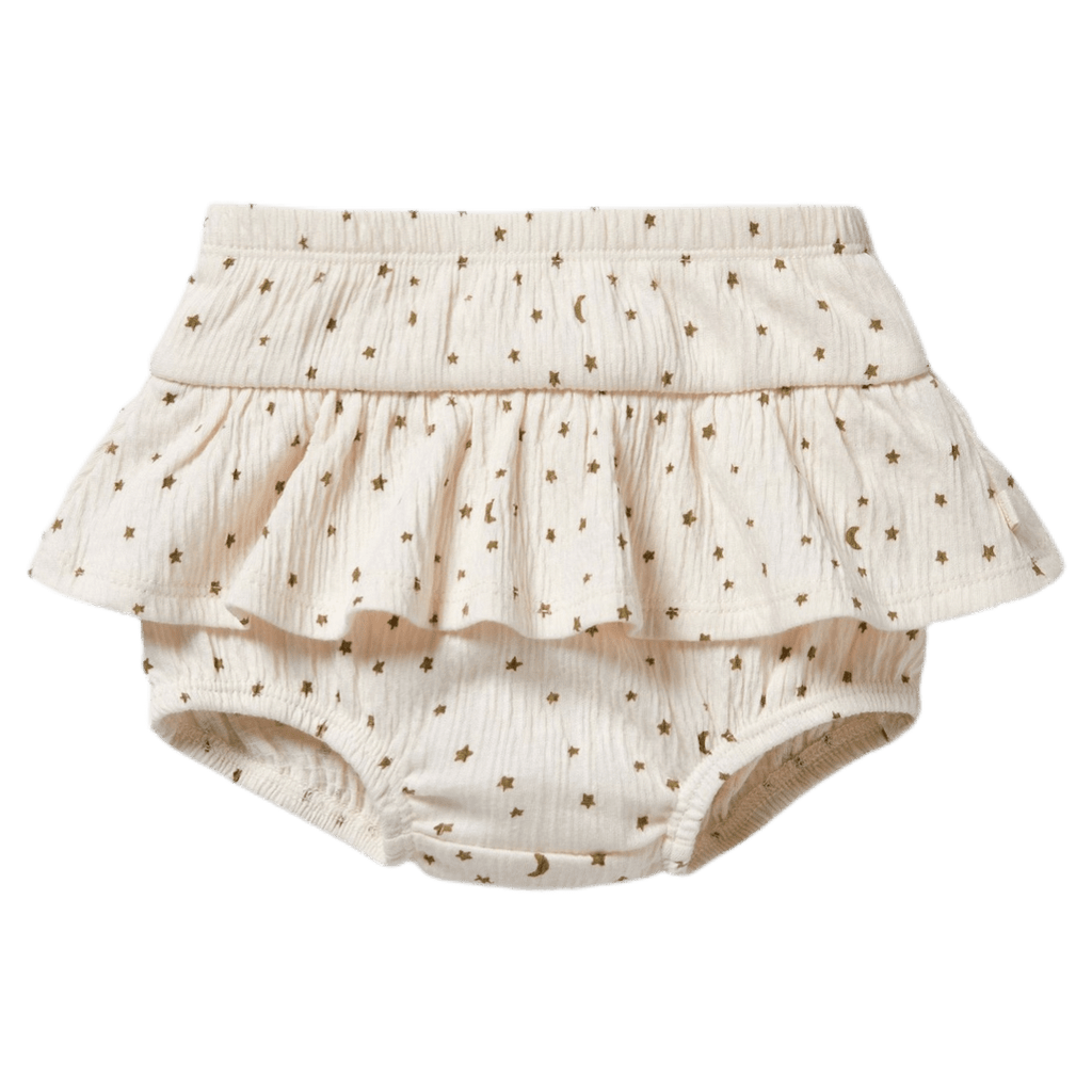 Wilson & Frenchy 0-3 Months to 12-18 Months Crinkle Ruffle Nappy Pant - Chasing the Moon