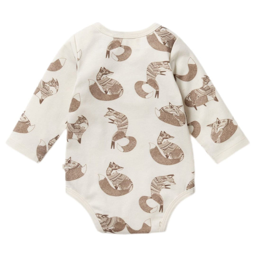 Wilson & Frenchy 0-3 Months to 12-18 Months Long Sleeve Bodysuit - Mr Fox