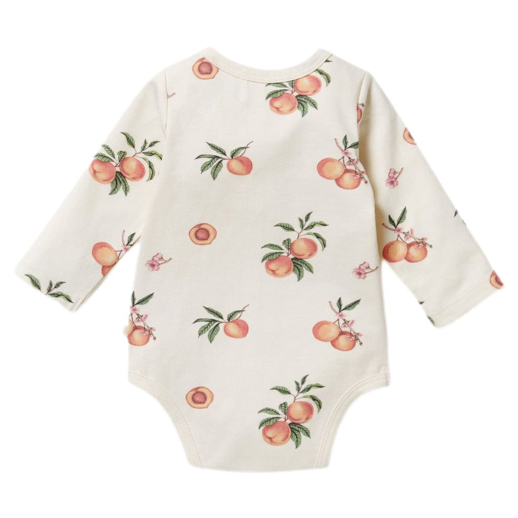 Wilson & Frenchy 0-3 Months to 12-18 Months Long Sleeve Bodysuit - So Peachy