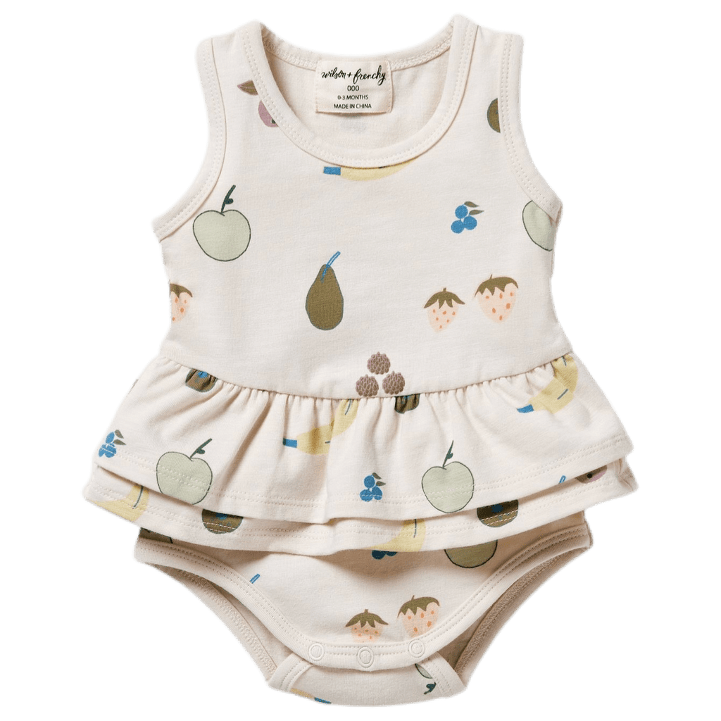 Wilson & Frenchy 0-3 Months to 12-18 Months Ruffle Bodysuit - Fruity