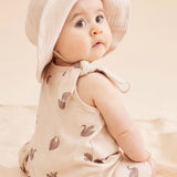 Wilson & Frenchy 0-3 Months to 18-24 Months Crinkle Tie Playsuit - Little Swan