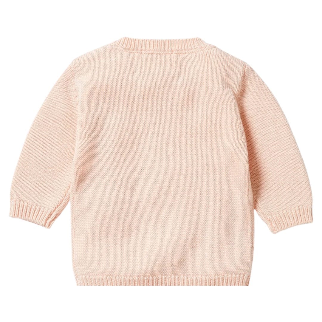 Wilson & Frenchy 0-3 Months to 18-24 Months Knitted Mini Cable Jumper - Blush
