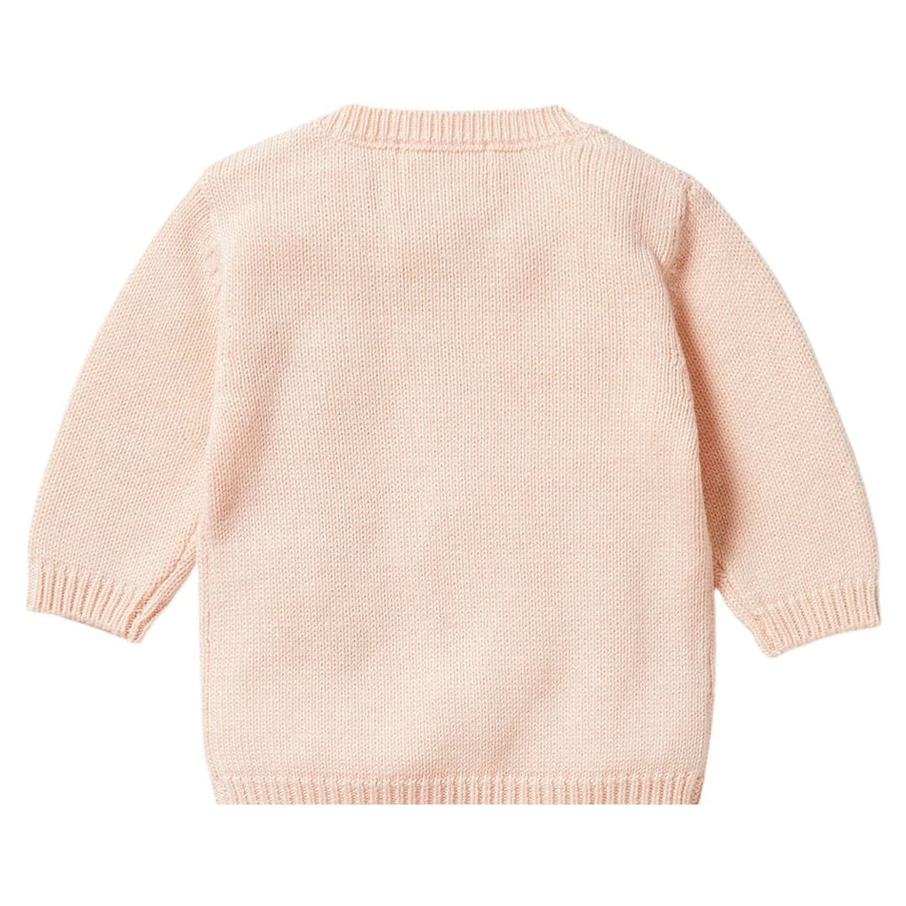 Wilson & Frenchy 0-3 Months to 18-24 Months Knitted Mini Cable Jumper - Blush