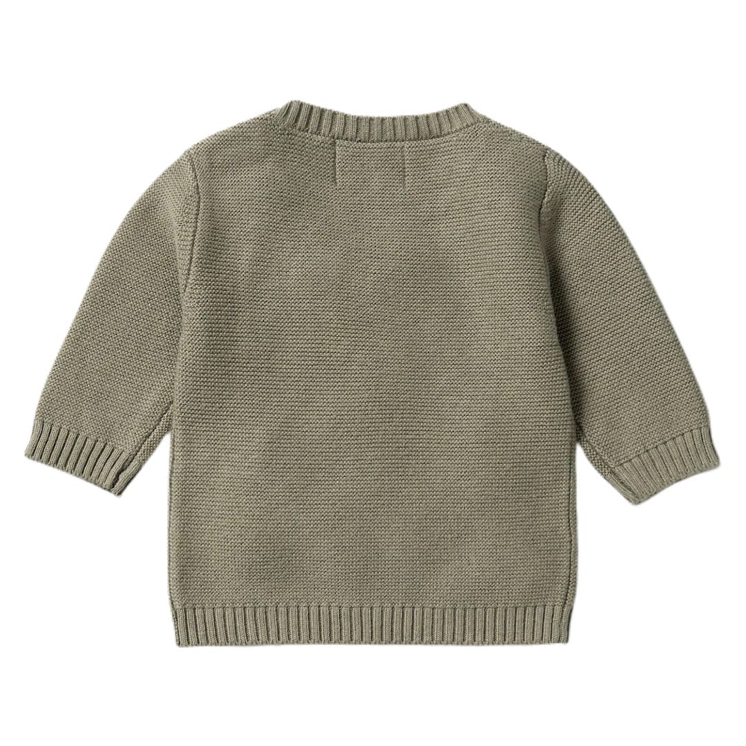 Wilson & Frenchy 0-3 Months to 18-24 Months Knitted Pocket Jumper - Dark Ivy