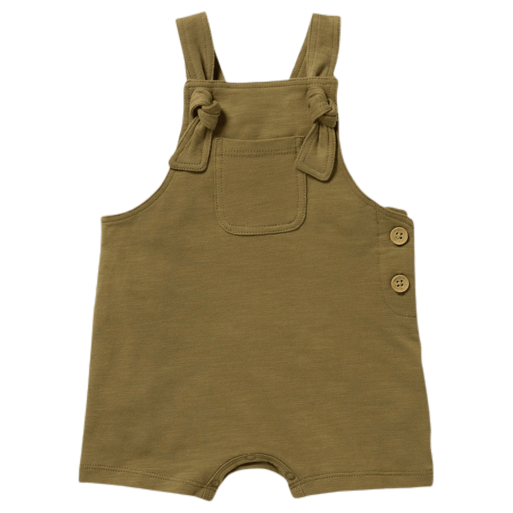 Wilson & Frenchy 0-3 Months to 18-24 Months Pocket Front Overall - Leaf