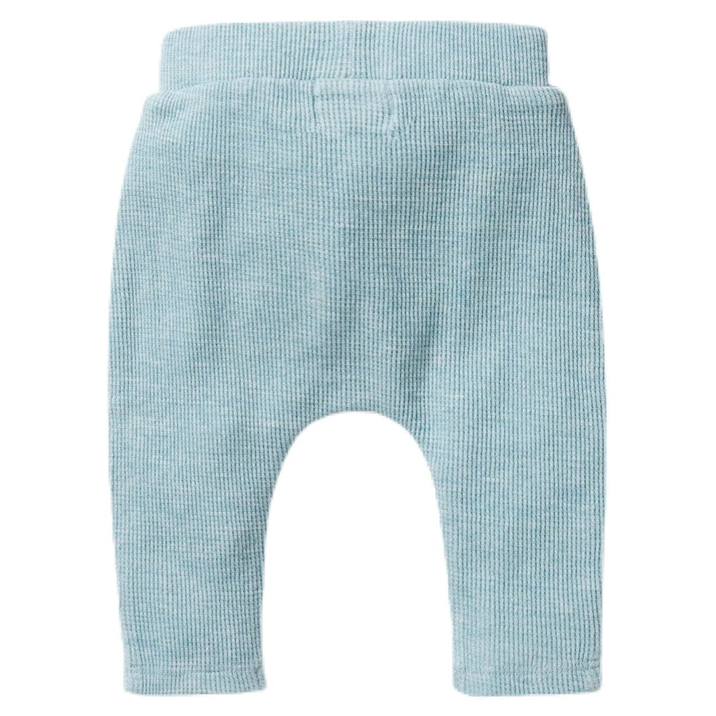 Wilson & Frenchy 0-3 Months to 18-24 Months Waffle Slouch Pant - Mint Fleck