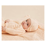 Wilson & Frenchy 0-3 Months to 6-12 Months Knitted Mini Cable Bonnet - Blush
