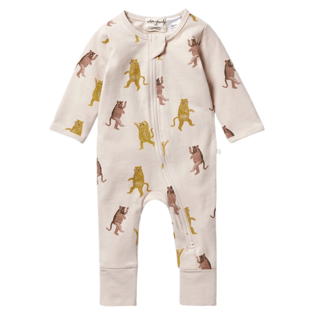 Wilson & Frenchy 0-3 Months to 6-12 Months Zipsuit with Feet - Roar